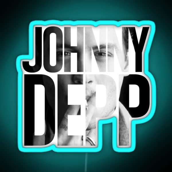 Johnny Depp RGB Neon Sign