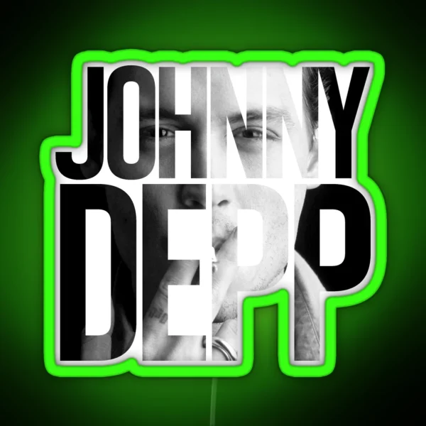 Johnny Depp RGB Neon Sign