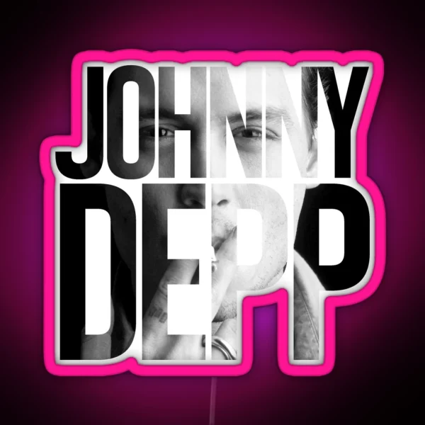 Johnny Depp RGB Neon Sign