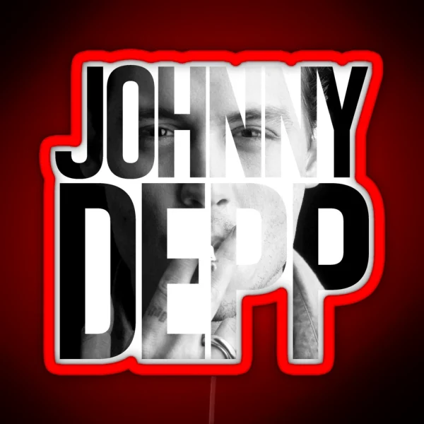 Johnny Depp RGB Neon Sign