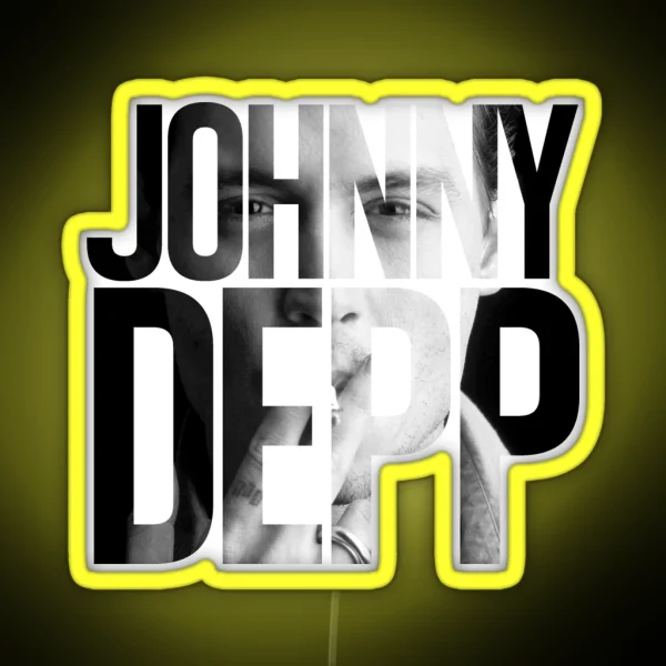 Johnny Depp RGB Neon Sign