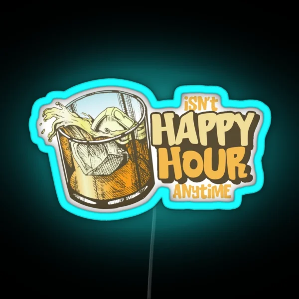 Johnny Depp Trial Quotes Isn T Happy Hour Anytime RGB Neon Sign