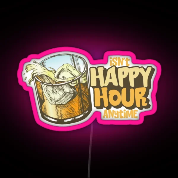 Johnny Depp Trial Quotes Isn T Happy Hour Anytime RGB Neon Sign