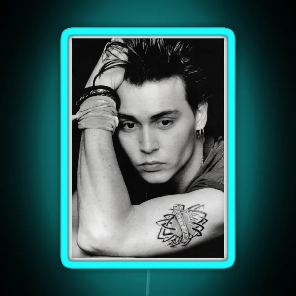 Johnny Depp Young RGB Neon Sign