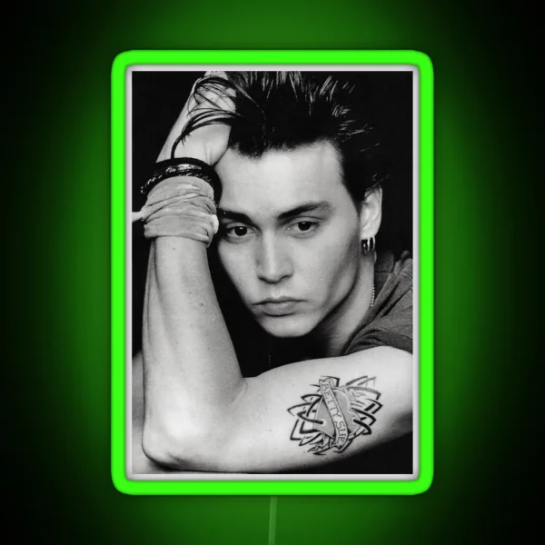 Johnny Depp Young RGB Neon Sign