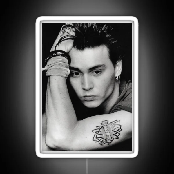 Johnny Depp Young RGB Neon Sign