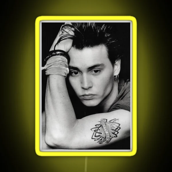 Johnny Depp Young RGB Neon Sign