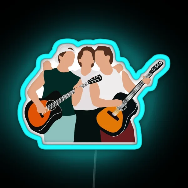 Jonas Brothers Doodle RGB Neon Sign
