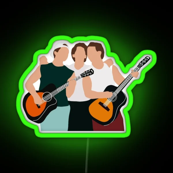 Jonas Brothers Doodle RGB Neon Sign