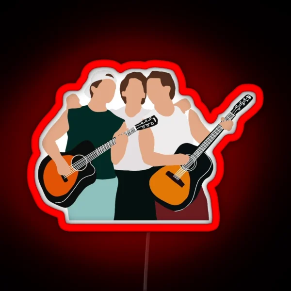 Jonas Brothers Doodle RGB Neon Sign