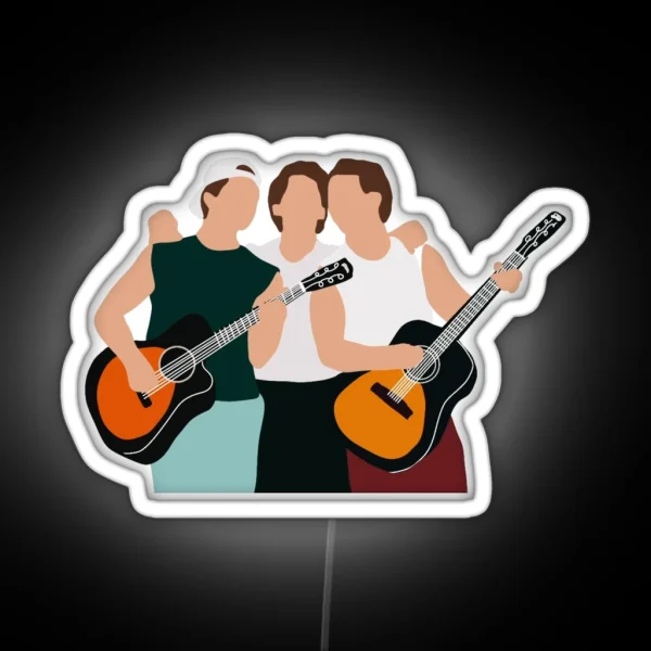 Jonas Brothers Doodle RGB Neon Sign