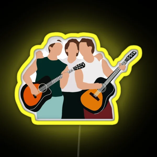 Jonas Brothers Doodle RGB Neon Sign