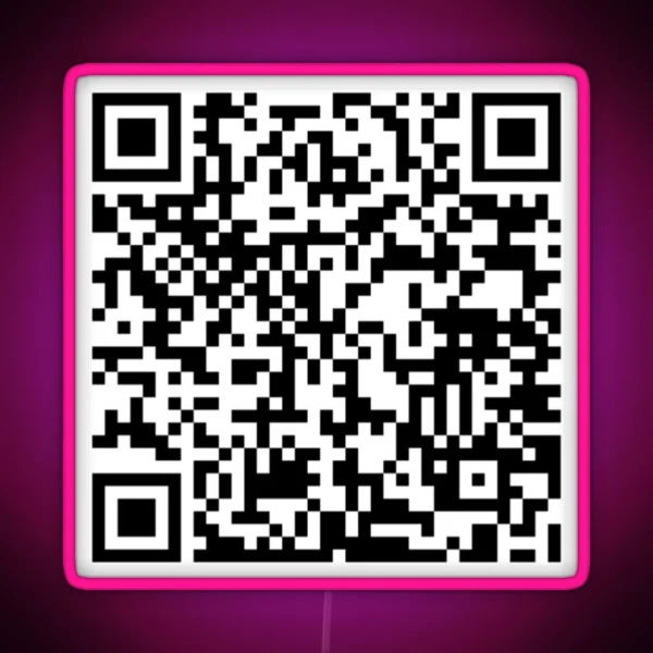 Josh Hutcherson Whistle QR Code RGB Neon Sign