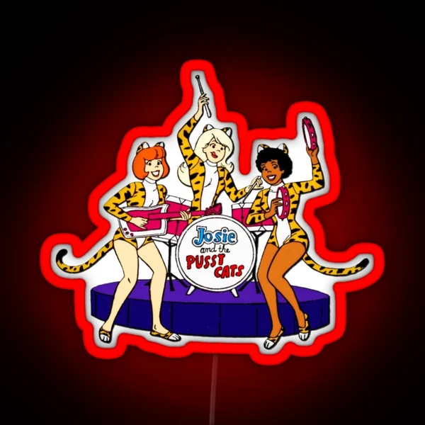 Josie And The Pussycats On Action RGB Neon Sign