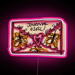 Journal Girl Envelope RGB Neon Sign