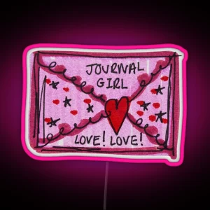 Journal Girl Love RGB Neon Sign