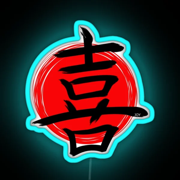 Joy Kanji RGB Neon Sign