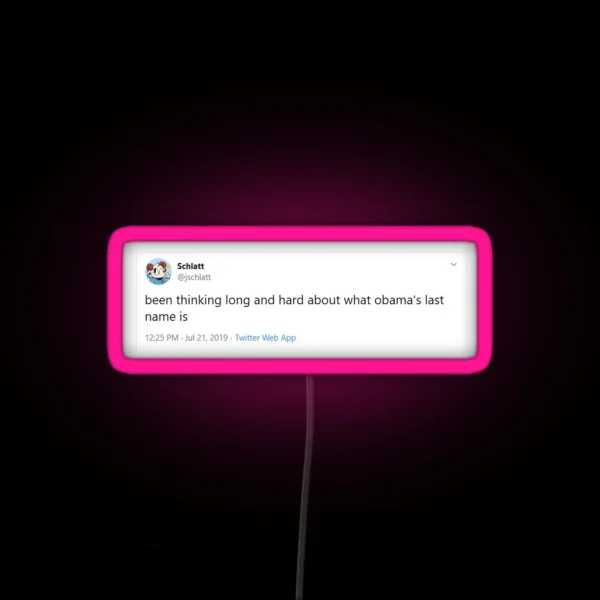 Jschlatt Tweet RGB Neon Sign