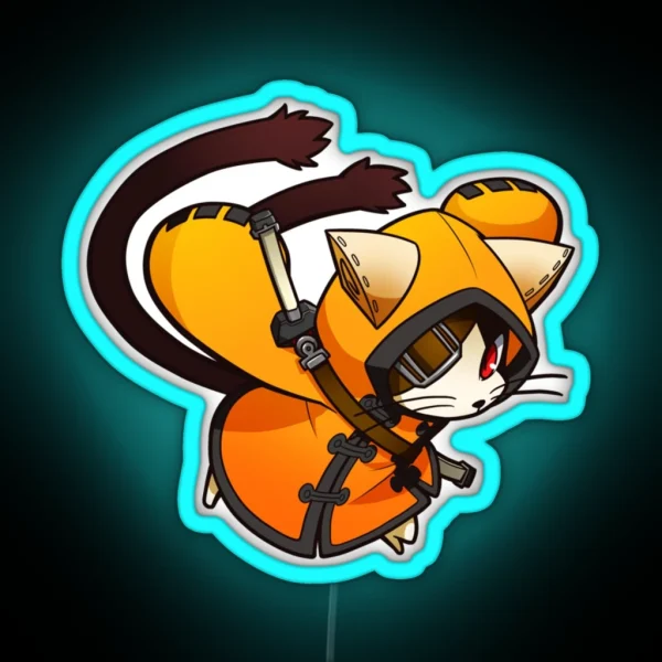 Jubei Mitsuyoshi Blazblue Cross Tag Battle RGB Neon Sign