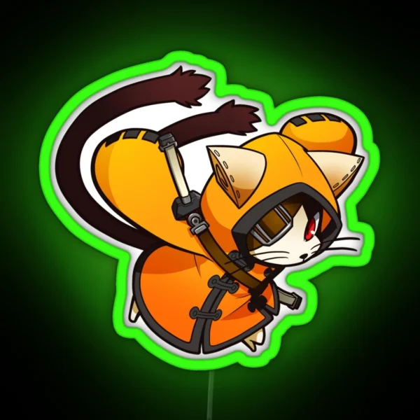 Jubei Mitsuyoshi Blazblue Cross Tag Battle RGB Neon Sign