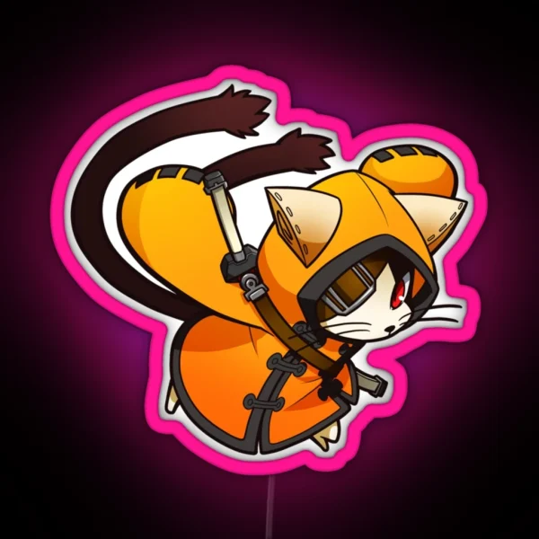 Jubei Mitsuyoshi Blazblue Cross Tag Battle RGB Neon Sign