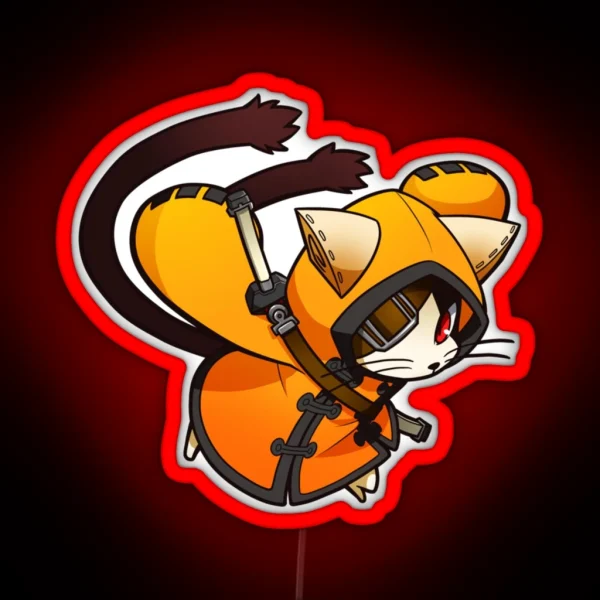 Jubei Mitsuyoshi Blazblue Cross Tag Battle RGB Neon Sign