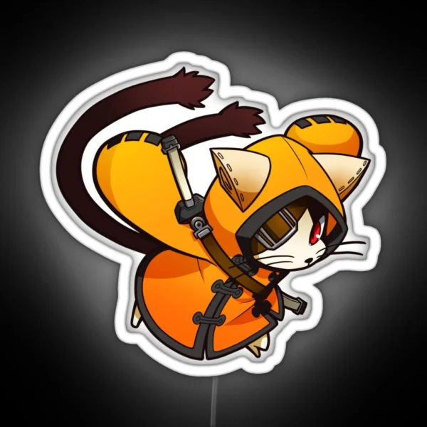 Jubei Mitsuyoshi Blazblue Cross Tag Battle RGB Neon Sign