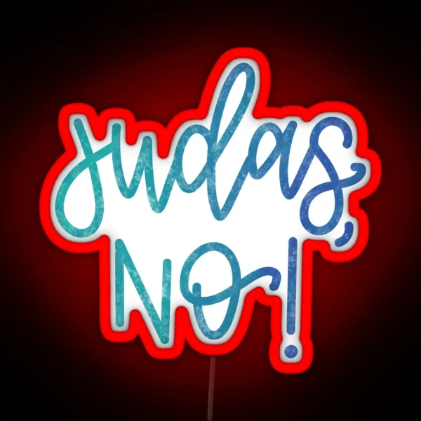 Judas No Vine RGB Neon Sign