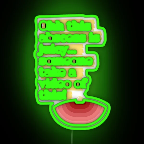 Juicy Abscesses RGB Neon Sign