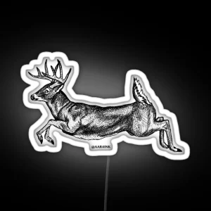 Jumping Buck RGB Neon Sign