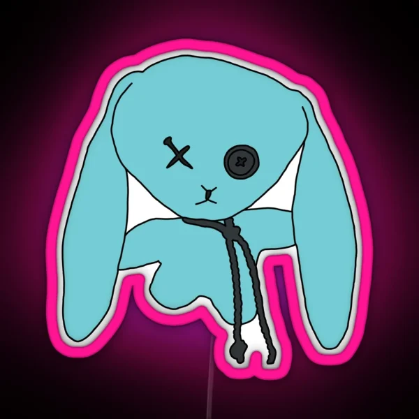 Jun Han S Rabbit From Xdinary Heroes RGB Neon Sign