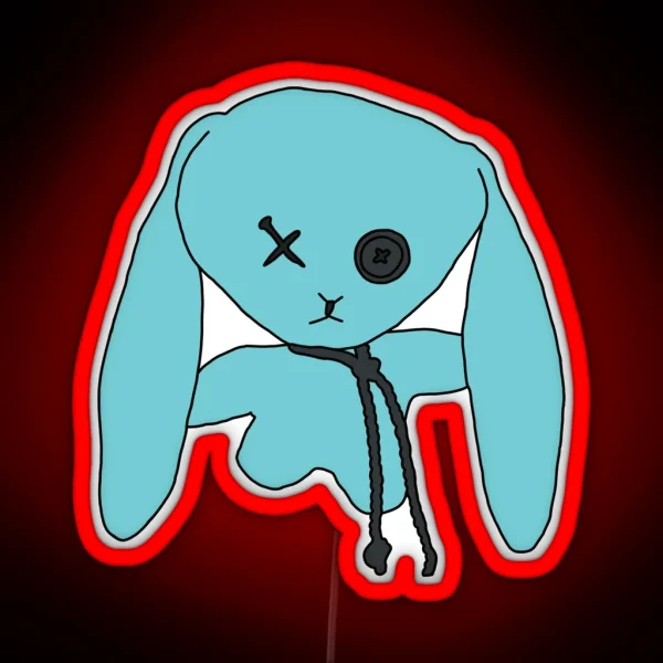 Jun Han S Rabbit From Xdinary Heroes RGB Neon Sign