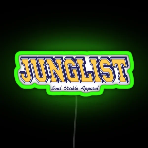 Junglist Jungle Music Lovers RGB Neon Sign