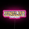 Vibrant RGB LED sign for jungle music lovers and enthusiasts online