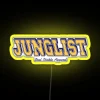 Jungle-inspired, colorful RGB neon LED light music bar decor sign
