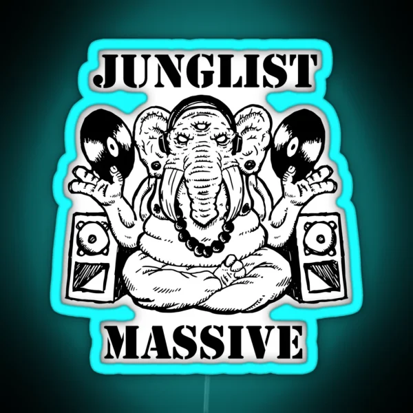 Junglist Massive RGB Neon Sign