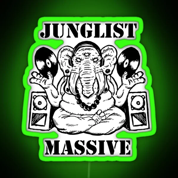 Junglist Massive RGB Neon Sign