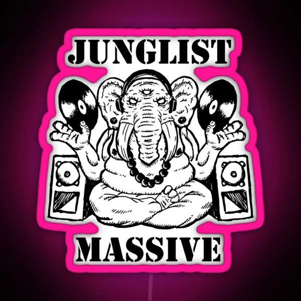 Junglist Massive RGB Neon Sign
