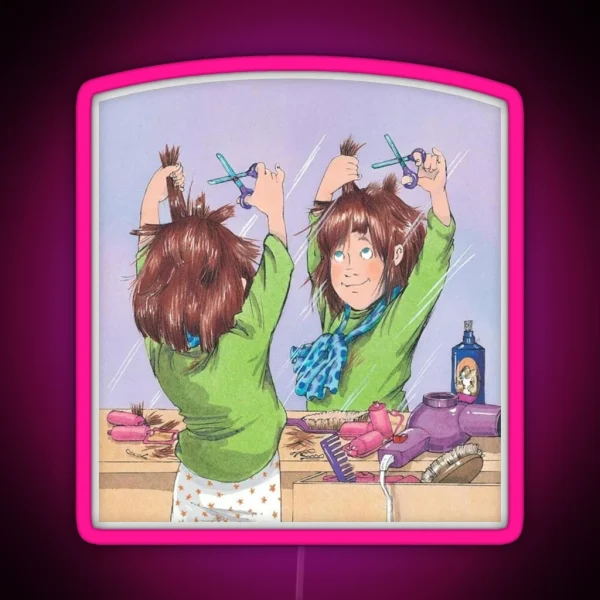 Junie B Jones Is A Beauty Shop Guy RGB Neon Sign