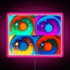 Galactic dreams illuminated in vibrant colors with this cosmic sign.