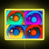 Galaxy-Inspired RGB Neon Sign with Unending Cosmic Beauty Illumination Design