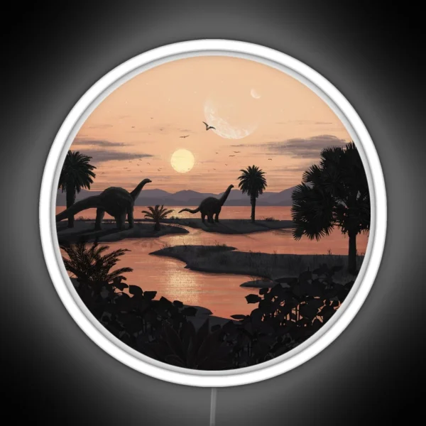 Jurassic Beach RGB Neon Sign