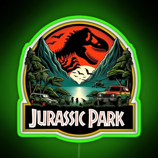 Jurassic Park RGB Neon Sign