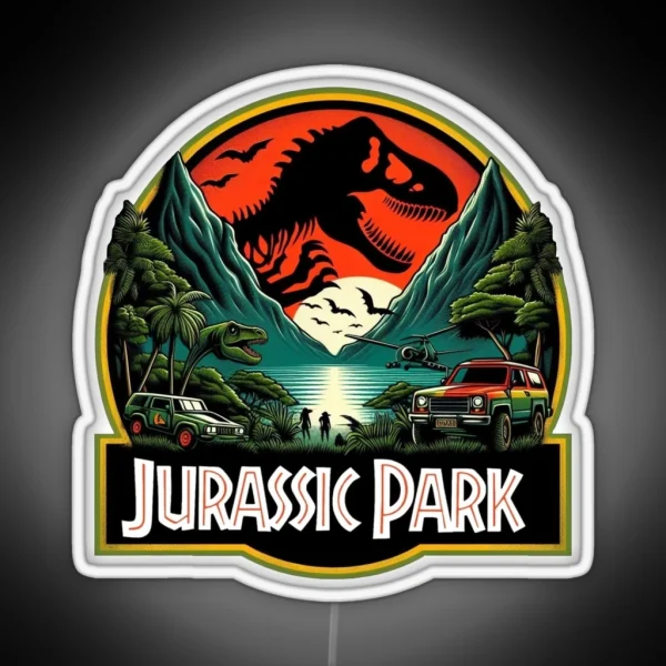 Jurassic Park RGB Neon Sign