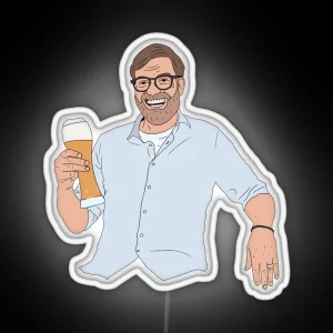 Jurgen Klopp Pint RGB Neon Sign