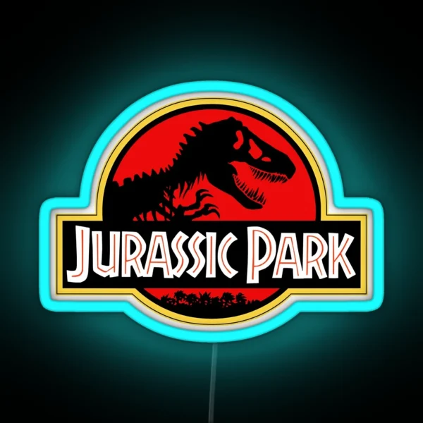Jurrasic Park Classic RGB Neon Sign
