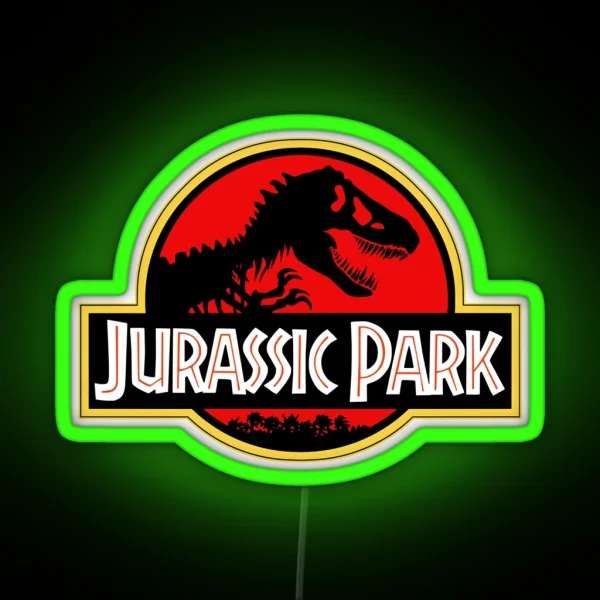 Jurrasic Park Classic RGB Neon Sign