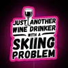 RGB Neon Wine Drinkers Skiing Humor Wall Decor Sign Display