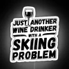 Unique Ski-Inspired Wine Lover's Decorative Neon Sign For Home Bars