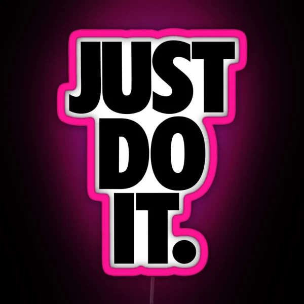 Just Do It Led Basketball Led And Motivation Design RGB Neon Sign